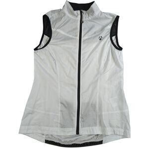 Bontrager Womens Lightweight Packable Wind Vest Cycling Reflective Zip Front M